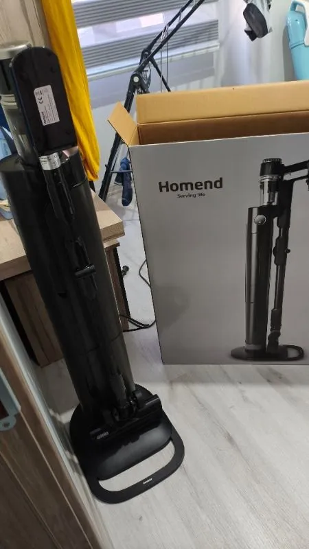 Homend Dustrider Pro 1270H Toz Istasyonlu Ergonomik Dikey Süpürge Siyah