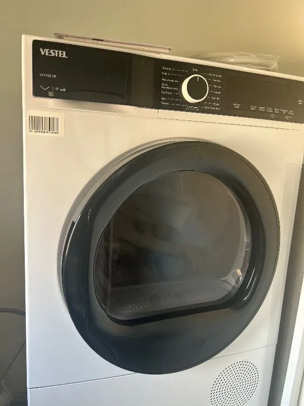 Vestel Km 97402 9 Kilo Isı Pompalı Kurutma Makinesi A+ Enerji Sınıfı Kırışıklık Önleme Fonksiyonu