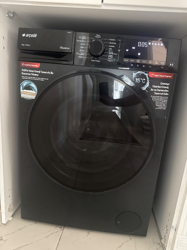 Arçelik 12140 MXA 12 kg Çamaşır Makinesi B Enerji Sınıfı Yıkama Kapasitesi Antrasit