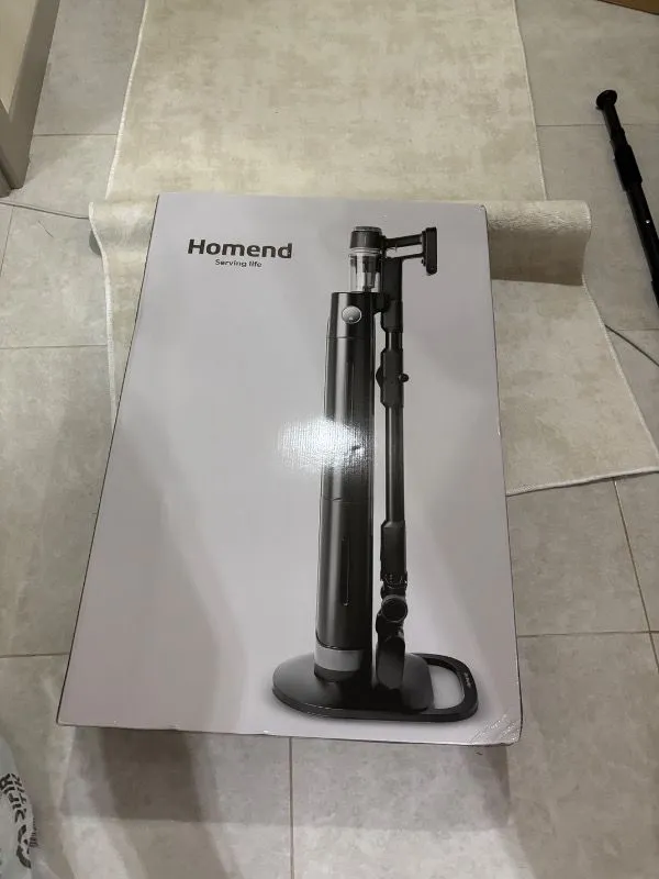 Homend Dustrider Pro 1270H Toz Istasyonlu Ergonomik Dikey Süpürge Siyah