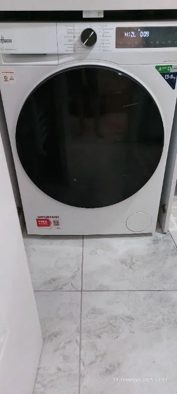 Hoover Hbwr 4138BL10-17 13 kg Yıkama 8 kg Kurutma Wi-Fi Bağlantılı 1400 Devir Çamaşır Makinesi