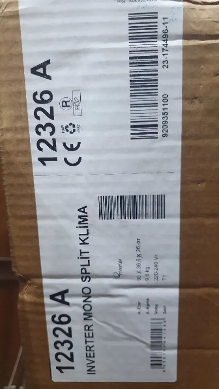 Arçelik Ekolojik 12325 A 12000 BTU A++ Inverter Duvar Tipi Klima