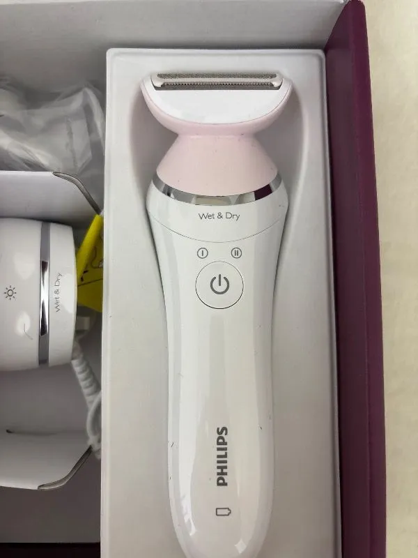 Philips BRE710/05 Epilatör (Yüz+Koltuk alti+Bikini Bölgesi+Bacak)Islak-Kuru,Işıklı,Kablosuz