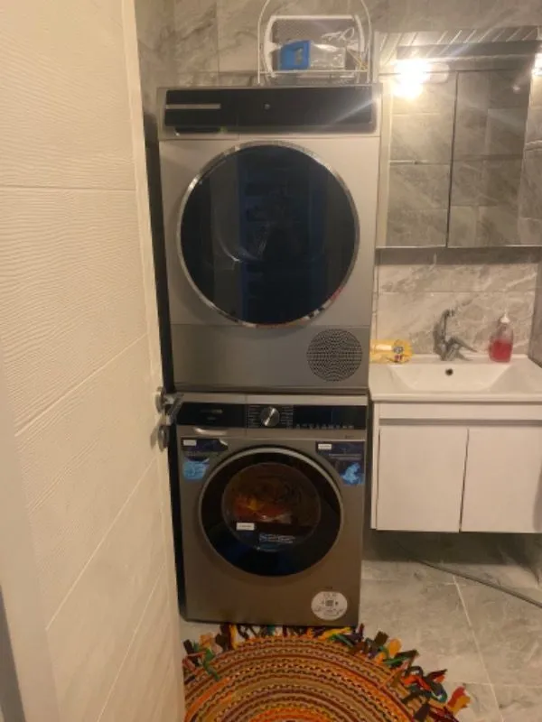 Bosch WQB245AXTR Serie 8 Isı Pompalı 9 kg Gümüş Kurutma Makinesi