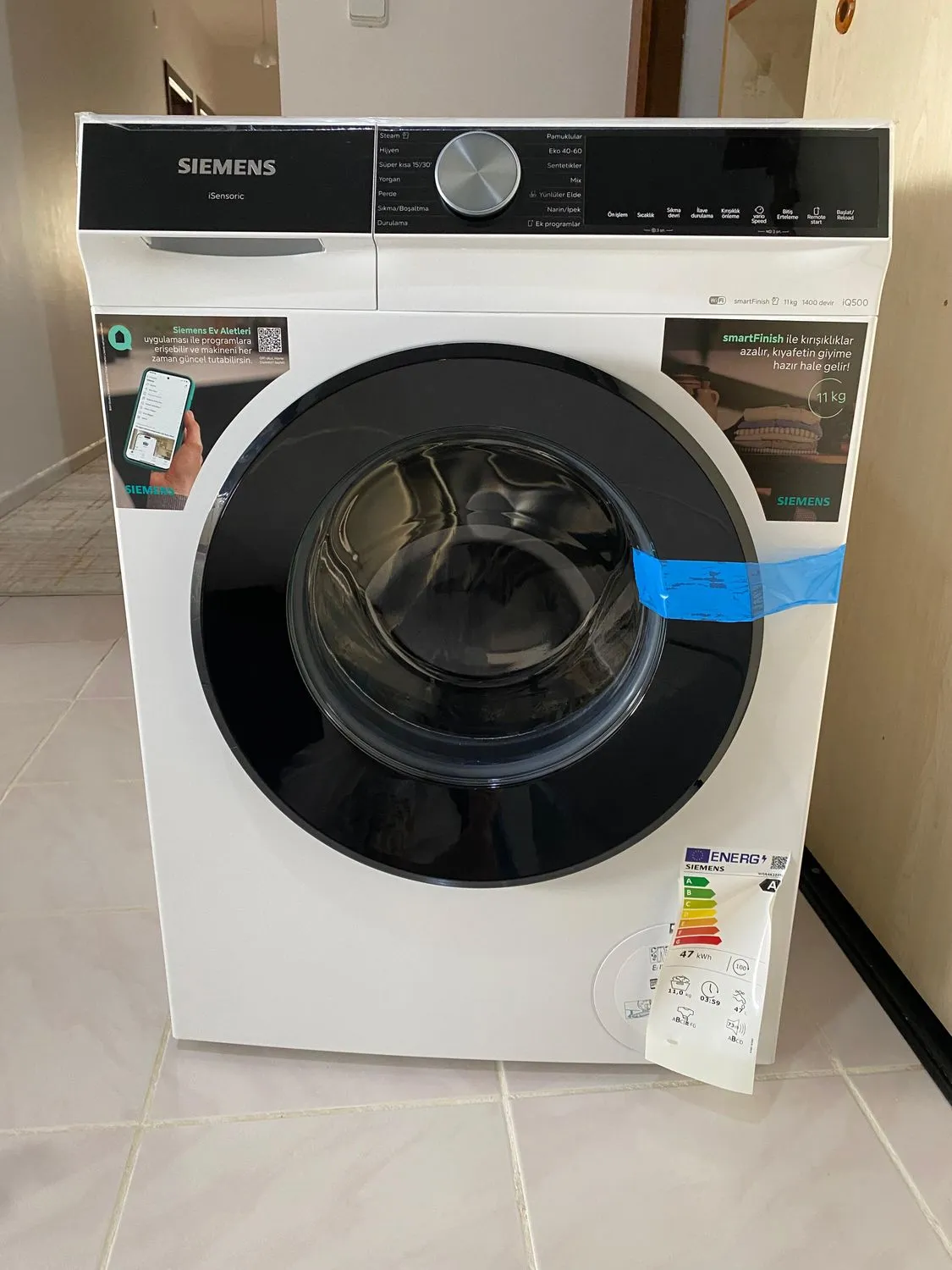 Siemens WG64K2Z0TR iQ500 Çamaşır Makinesi 11 kg maks. 1400 dev./dak.