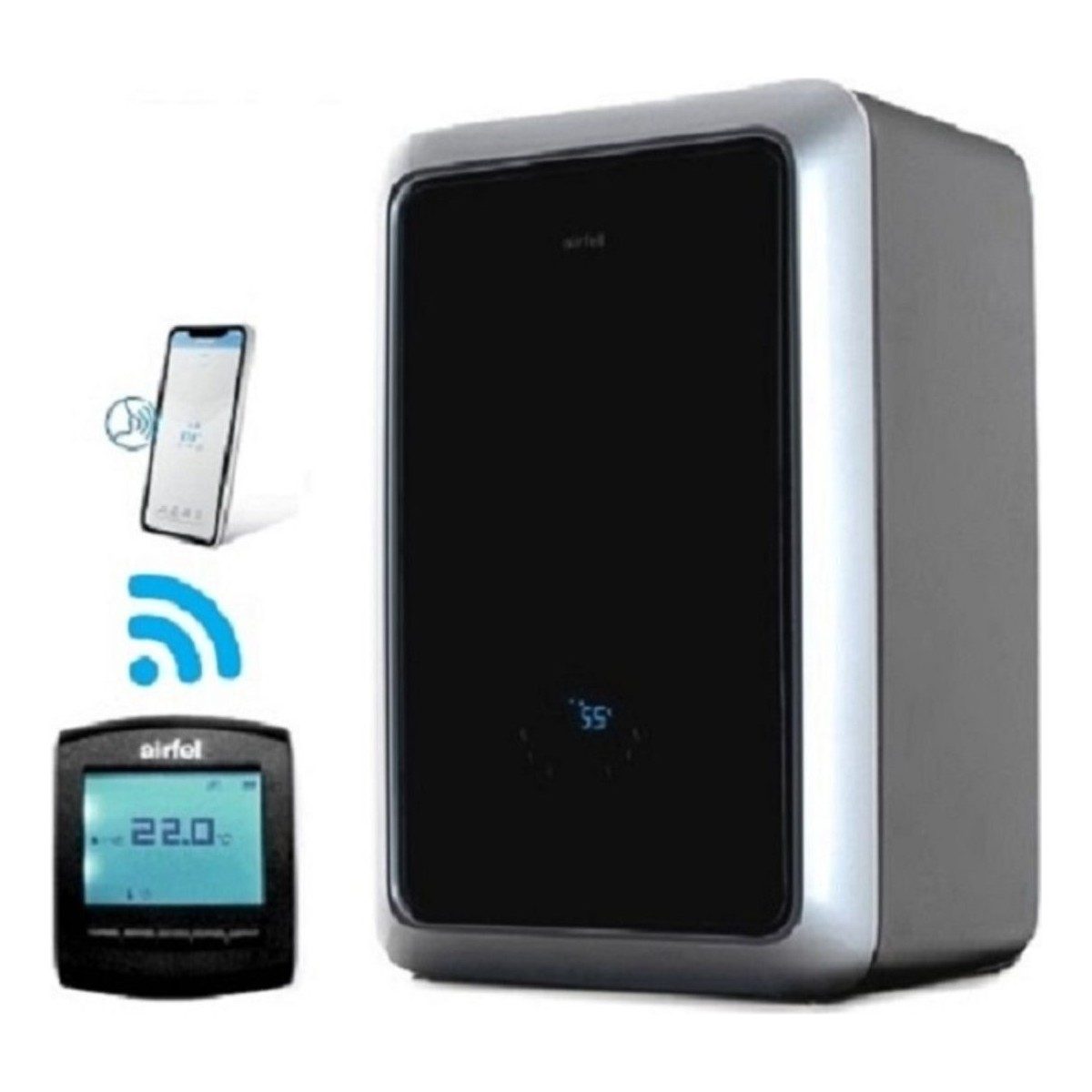 Airfel Maestro Smart 28 Kw Tam Yoğuşmalı Kombi Hermetik Baca ile Yüksek Kapasite ve Isıtma Tekniği HBCV00008L7U6P