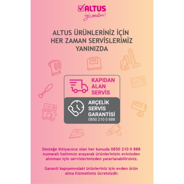 Altus AL 6885 Dsb Şarjlı Dik Süpürge