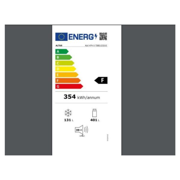 Altus Alk 474 Xe Alttan Donduruculu Buzdolabı 532 L E Enerji Sınıfı No-Frost Özellikli Beyaz