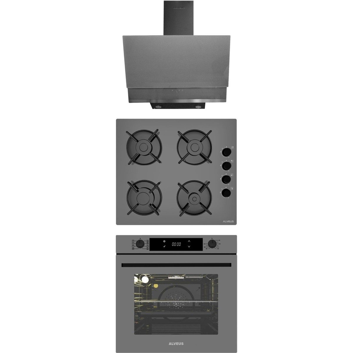Alveus Master Gri Cam Ankastre SET(3000-GLS640-MFA627) HBCV00007Y1UUB