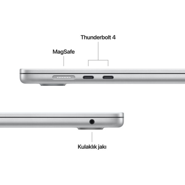 Apple MacBook Air M5 16GB 512GB SSD macOS 15″ Taşınabilir Bilgisayar Gümüş MDV94TU/A