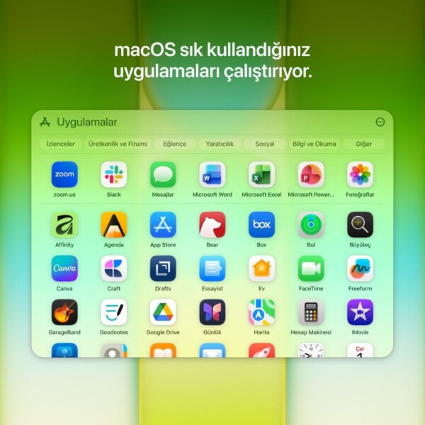 Apple MacBook Neo A18 Pro 8GB 256GB SSD macOS 13″ Taşınabilir Bilgisayar Puslu Sarı MHFD4TU/A