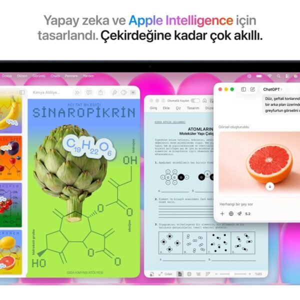 Apple MacBook Neo A18 Pro 8GB 512GB SSD macOS 13″ Taşınabilir Bilgisayar Indigo MHFG4TU/A