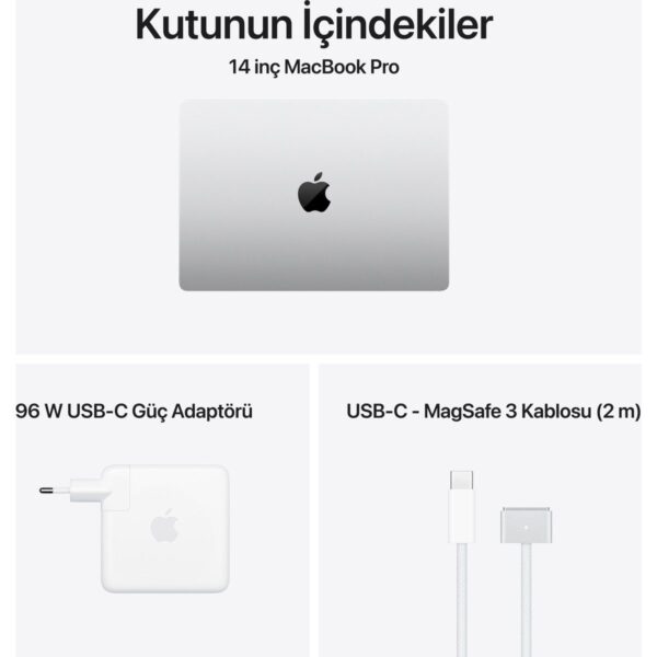 Apple MacBook Pro M5 Pro 24GB 1TB SSD macOS 14″ Taşınabilir Bilgisayar Gümüş MGDN4TU/A
