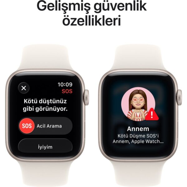 Apple Watch Se 3 Gps, 40 mm Yıldız ışığı Alüminyum kasa ve Yıldız ışığı Spor kordon – s/m