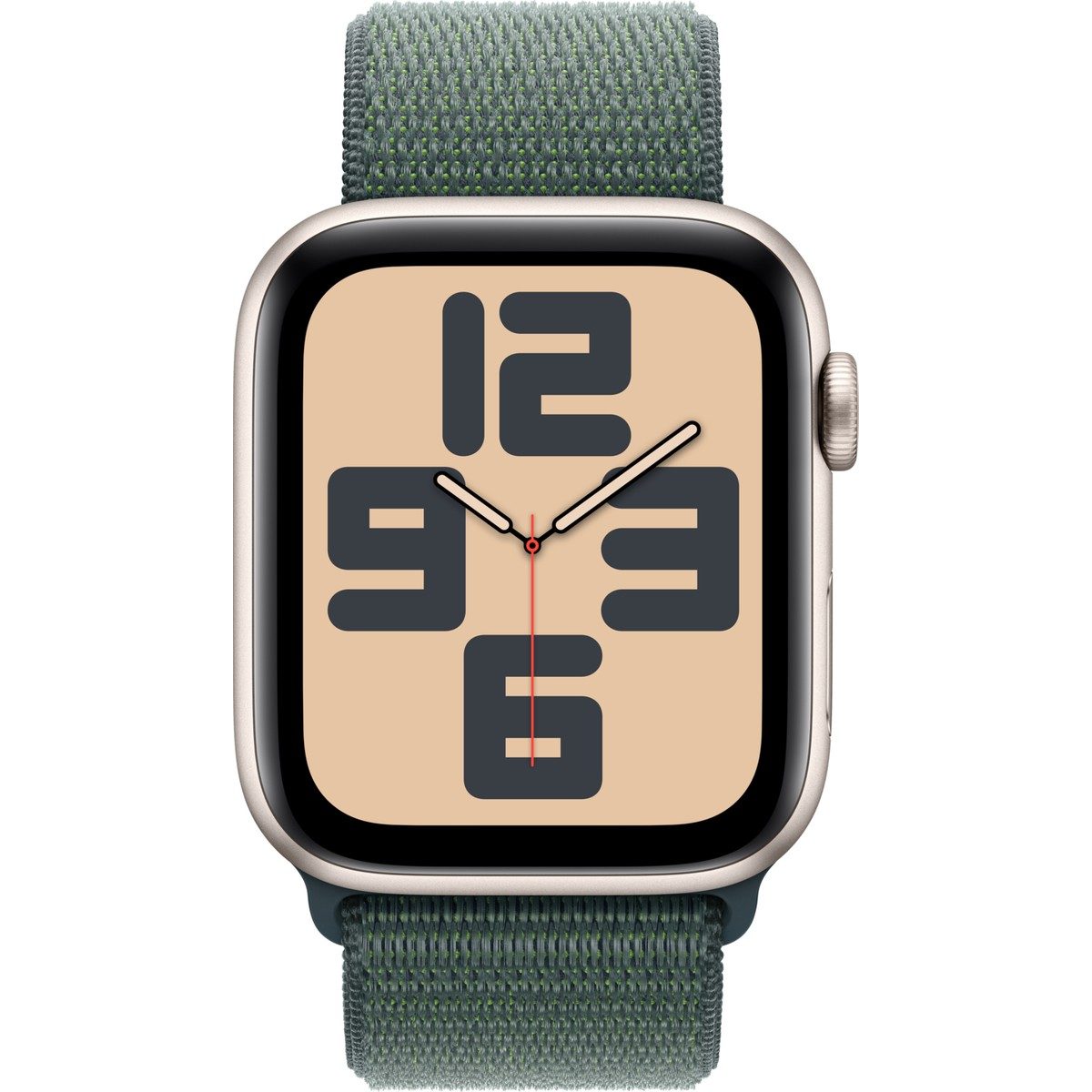 Apple Watch Se Gps + Cellular 40MM Starlight Aluminium Case With Sport Loop Lake Green