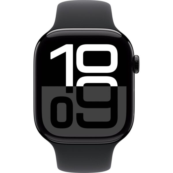 Apple Watch Series 10 GPS + Cellular 42 mm Ekran Boyutu ile Simsiyah Alüminyum Kasa Sağlık Takibi Özellikleri M/L