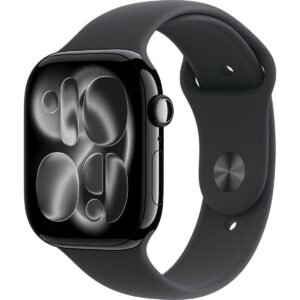 Apple Watch Series 11 Gps + Cellular, 42 mm Alüminyum kasa ve Siyah Spor kordon - S/m Simsiyah
