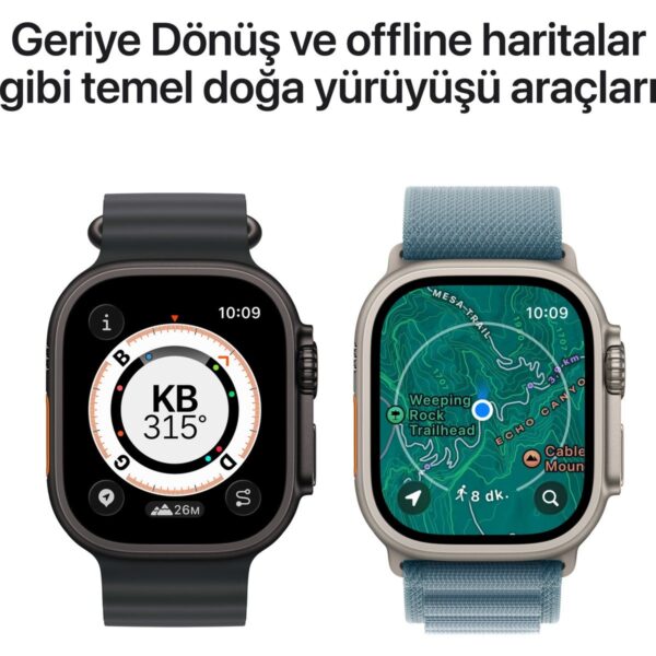 Apple Watch Ultra 3 Gps + Cellular, 49 mm Siyah Titanyum Kasa ve kordon
