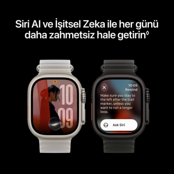 Apple Watch Ultra 4 Gps + Cellular, 49 mm Natürel Titanyum Kasa ve Çöl Rengi Alpine Loop – Orta Boy