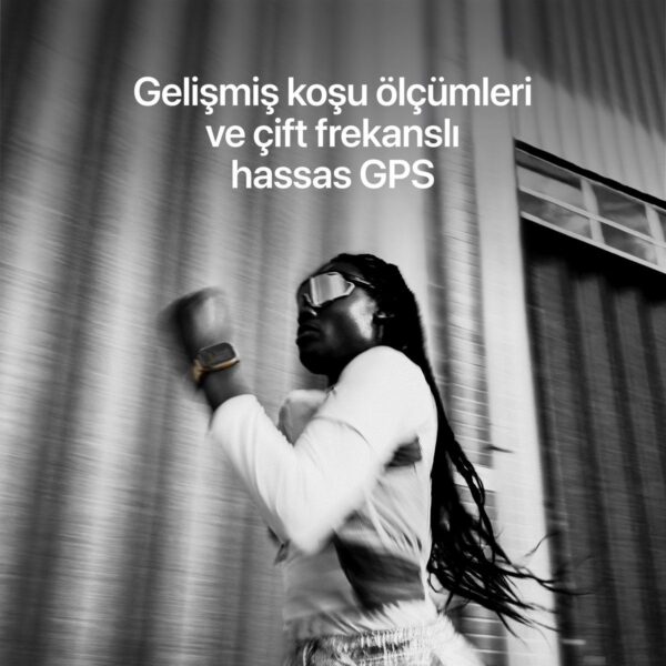 Apple Watch Ultra 4 Gps + Cellular, 49 mm Siyah Titanyum Kasa ve Burgonya Trail Loop – M/l