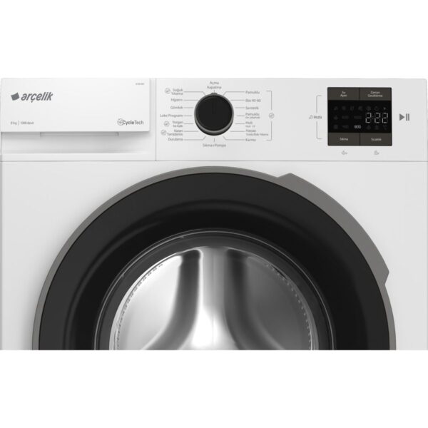 Arçelik 8100 MX 8 Kg Çamaşır Makinesi A Enerji Sınıfı 1000 Devir Hızı Beyaz Renk