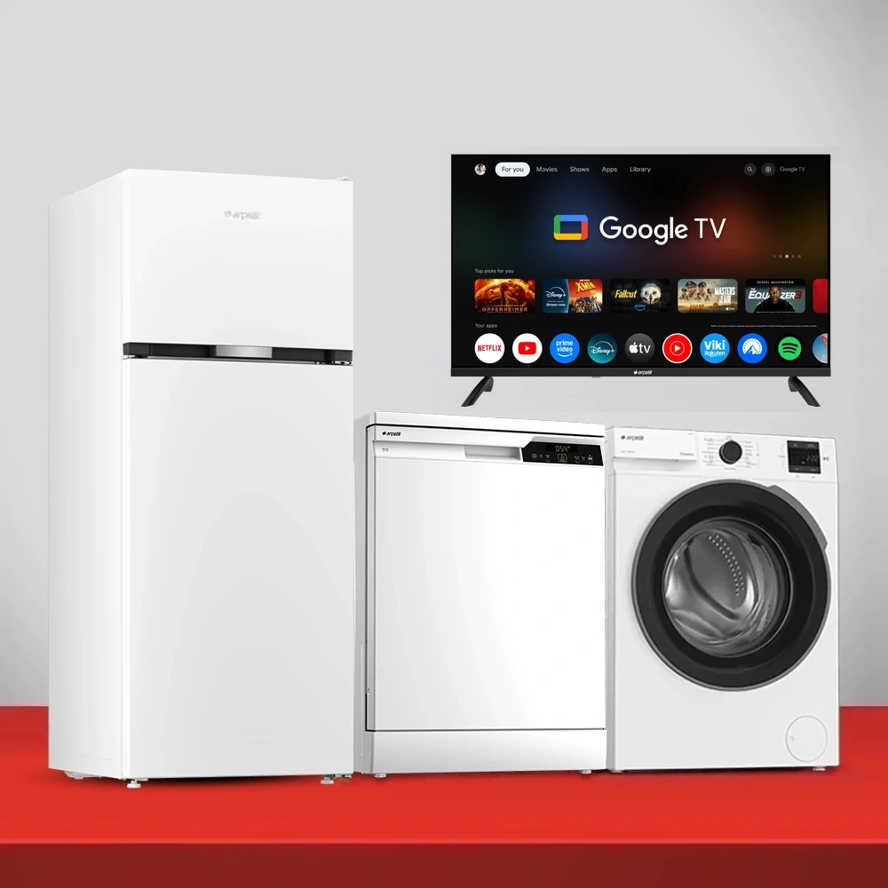 Arçelik Tv'li Eko Çeyiz Paketi (570471 MB- A 600 B-8100 MX- A 643 D)