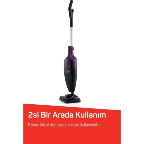 Arzum AR4075 Pronto Lux 2‘si 1 Arada Dikey Elektrikli Süpürge 800W, 1,5 L Toz Haznesi, Mürdüm