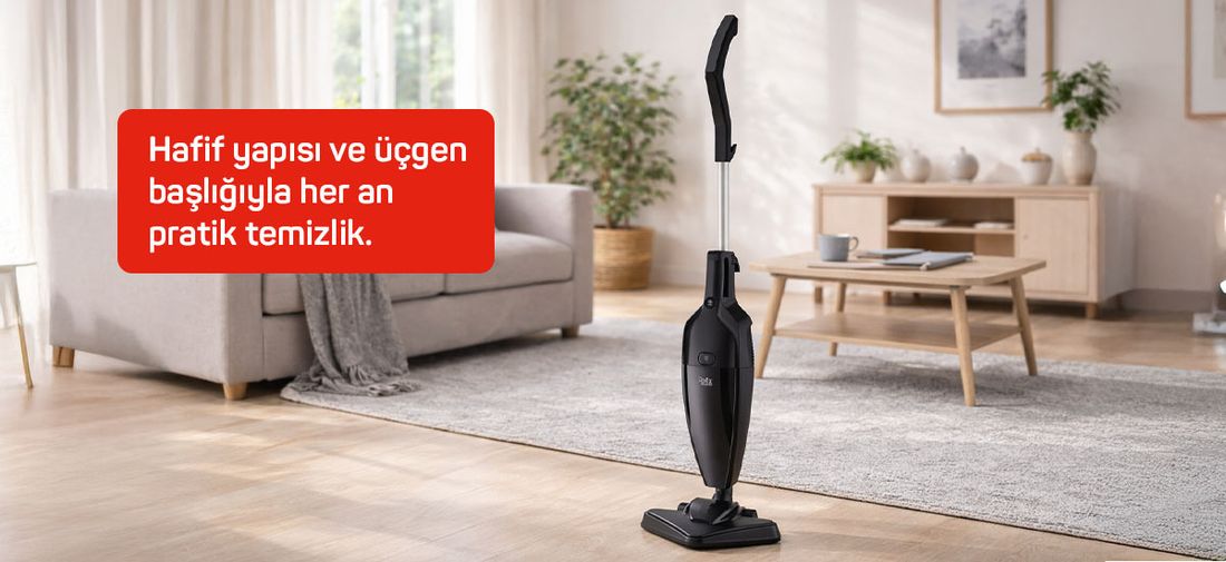 Arzum FL492 Felix Polvo Pro Dikey Elektrikli Süpürge 800W, Yıkanabilir Filtre, 1.5 L Toz Haznesi, Siyah
