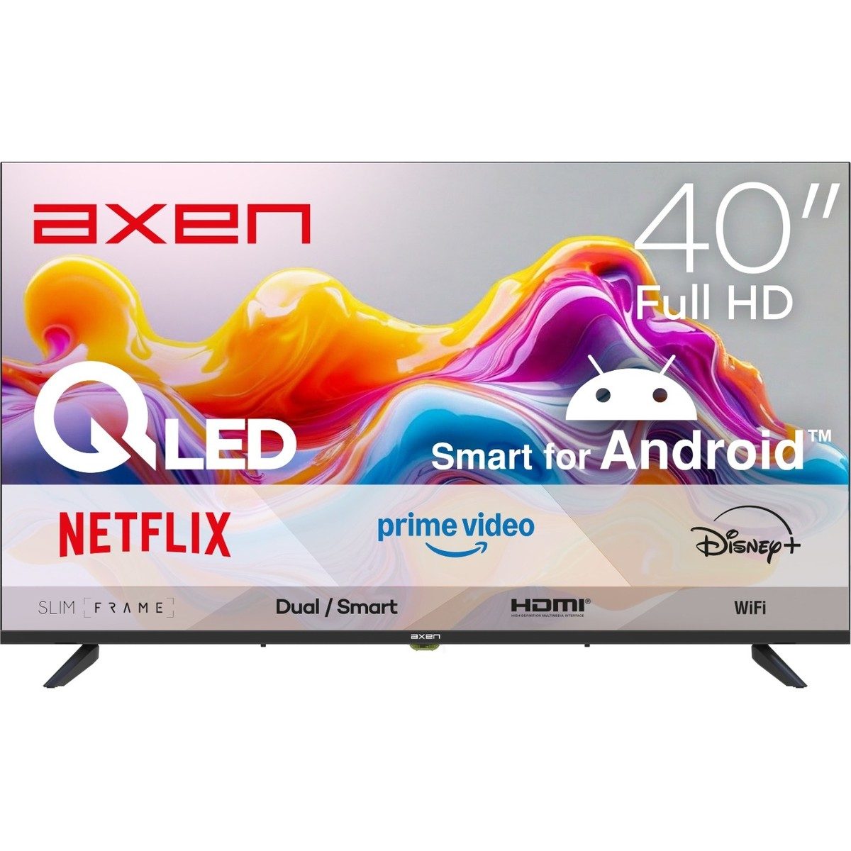 Axen AX40QLEDM-A14S 40'' 101 Ekran Uydu Alıcılı Full HD Android QLED TV HBCV0000CY9PR0