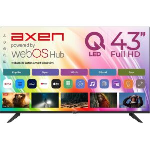 Axen AX43QFMLN-W02S 43" 109 Ekran Uydu Alıcılı Full HD QLED Smart TV HBCV0000EP0K80
