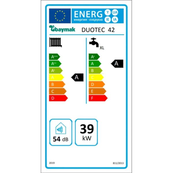 Baymak Duotec 42 kW 36120 Kcal/h Kapasiteye Sahip Hermetik Premix Yoğuşmalı Kombi Baca Tipi