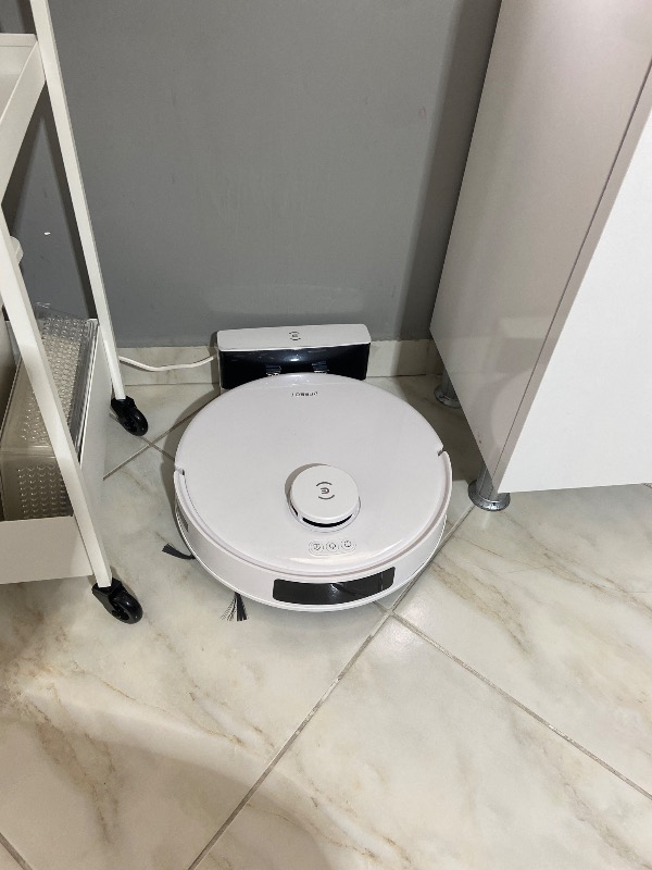 ECOVACS Akıllı Robot Süpürge, 8000Pa Emiş Gücü, 2’si 1 Arada Süpürme ve Paspaslama, TrueMapping Lazer Navigasyon, 300 Dakika Çalışma Süresi