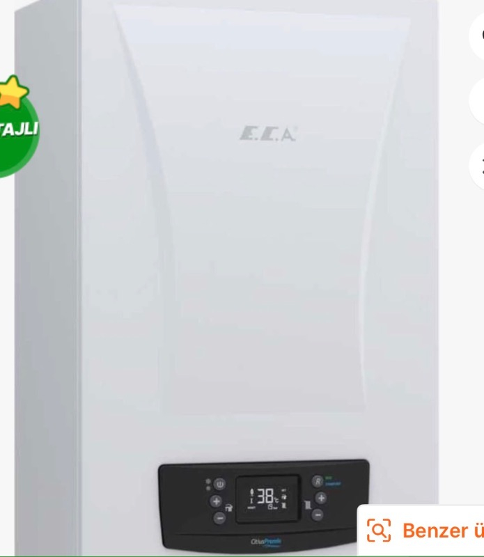 E.C.A. Citius 20 Kw Tam Yoğuşmalı Kombi Hermetik Baca ile Enerji Verimliliği A+++, Isıtma Tekniği Yoğuşmalı