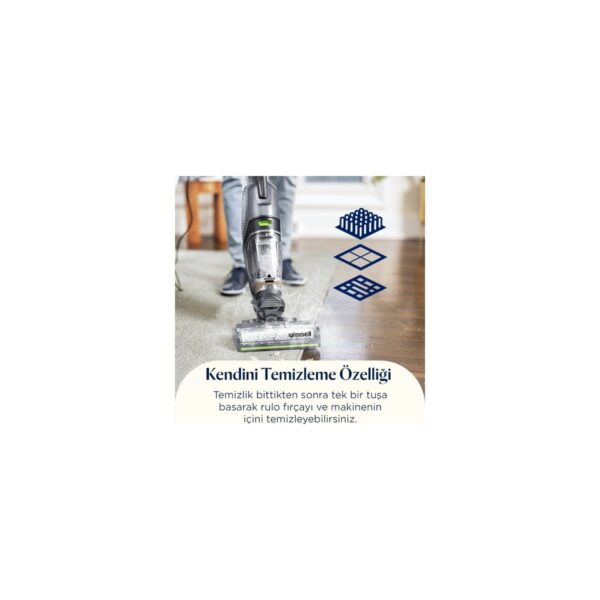 Bissell Crosswave Hydrosteam Pet Select Buharlı Dikey Süpürme ve Silme Makinesi