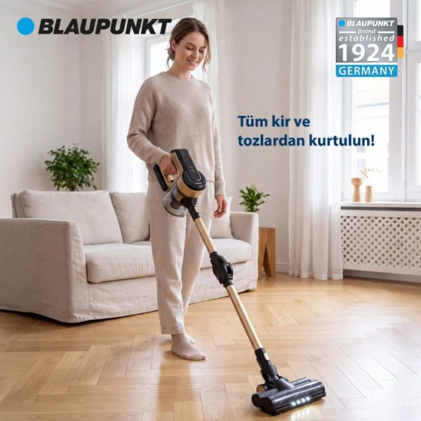 Blaupunkt Vacumaster A40 Dikey Şarjlı Süpürge 25.9 V HEPA Filtreli 0,75 lt Toz Haznesi ile Güçlü Temizlik