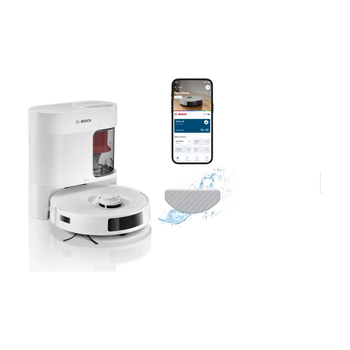 Bosch BCRD2W Robot Süpürge, Spotless Advanced + HBCV0000AFNE64
