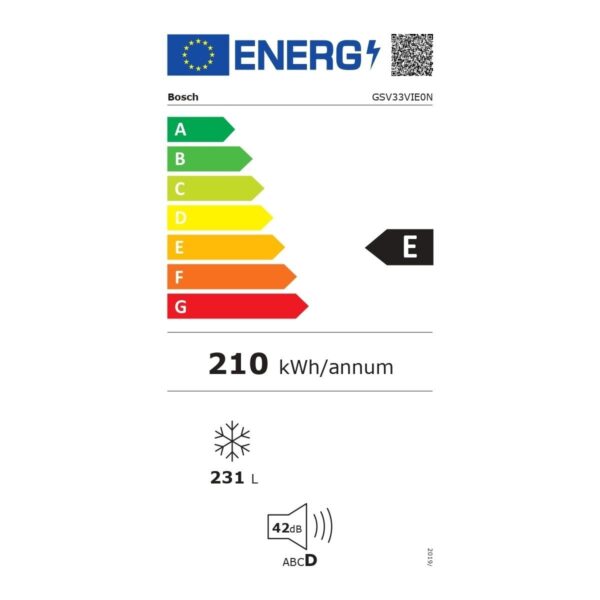 Bosch GSV33VIE0N 231 Lt 7 Çekmeceli Derin Dondurucu Inox