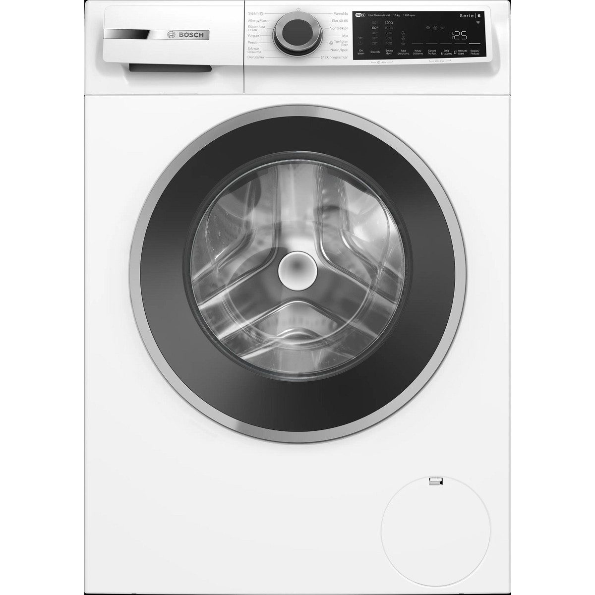 Bosch WGK252Z1TR 10 kg Yıkama Kapasiteli Çamaşır Makinesi A Enerji Sınıfı 1200 Devir Beyaz HBCV0000E8UZAC