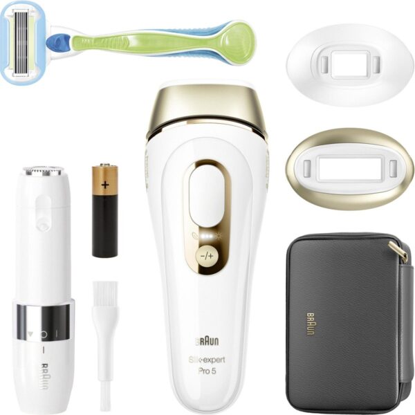 Braun Ipl Silk·expert Pro 5, Evde Tüy Alma, Çanta, Venus Tıraş Makinesi, 2 Başlık Ile, PL5146