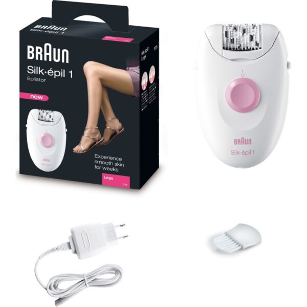 Braun Silk-Épil 1 1170 Epilatör – 20 Cımbızlı Softlift Teknolojisi, Kablolu Kuru Kullanım İle Hızlı Ve Rahat Epilasyon