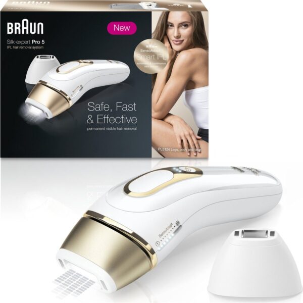 Braun Silk Expert Pro 5 PL5124 IPL Epilasyon Cihazı – 400.000 Atım, Kalıcı ve Güvenli Tüy Azaltma Teknolojisi