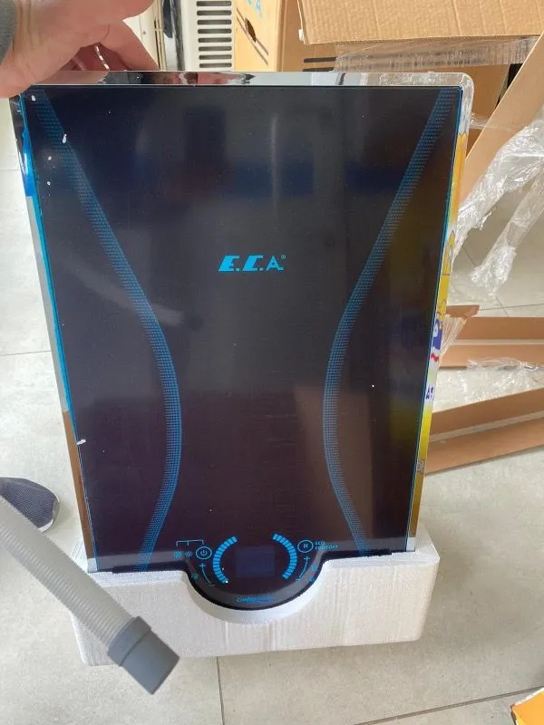 E.C.A Confeo Premix 24/24 Kw (20.000 Kcal) Tam Yoğuşmalı Siyah Kombi Hermetik Baca ile Yüksek Verim