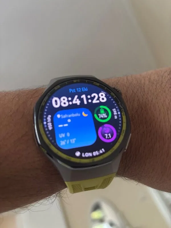 Huawei Watch GT 7 Pro 46 mm Akıllı Saat – Siyah, Titanyum Kasa, iOS me Android Uyumlu, EKG, Nano Seramik Bezel, 21 Güne Varan Pil Ömrü