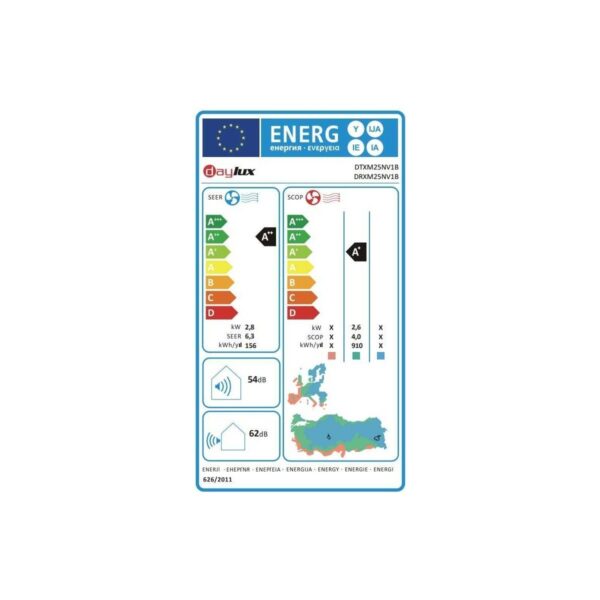 Daikin Daylux DTXP71A A++ 24000 BTU Inverter Duvar Tipi Klima (YENİ SERİ MONTAJ DAHİL )