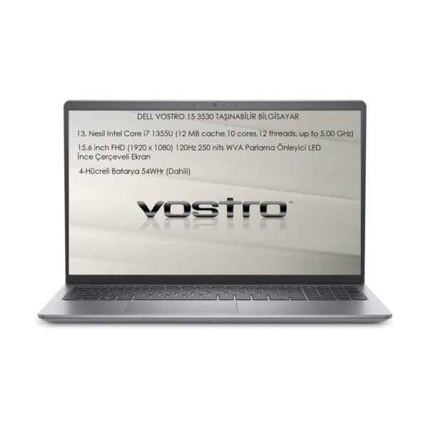 Dell Vostro 15 3530 Intel Core I7 1355U 32 GB 1 Tb SSD 15.6″ Fhd Windows 11 Pro Taşınabilir Bilgisayar N1601PVNB3530U W11 O6