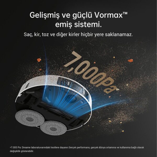 Dreame L20 Ultra Robot Süpürge Beyaz, Otomatik Paspas Çıkarma ve Kaldırma, Yıkama ve Kurutma, 7.000Pa Emiş, Kendi Kendini Boşaltma, Kendi Kendini Doldurma, AI Engellerden Kaçınma