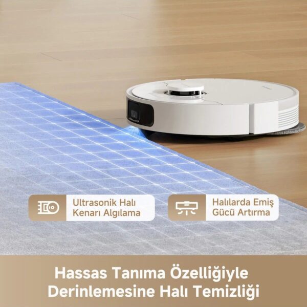 Dreame L40 Plus Robot Süpürge 13000PA Emiş Gücü ile Akıllı Navigasyon Düz Zemin Kullanımı