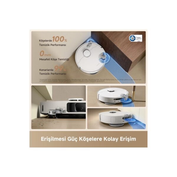 Dreame L50 Ultra CE Robot Süpürge Beyaz, 25.000PA Emiş Gücü