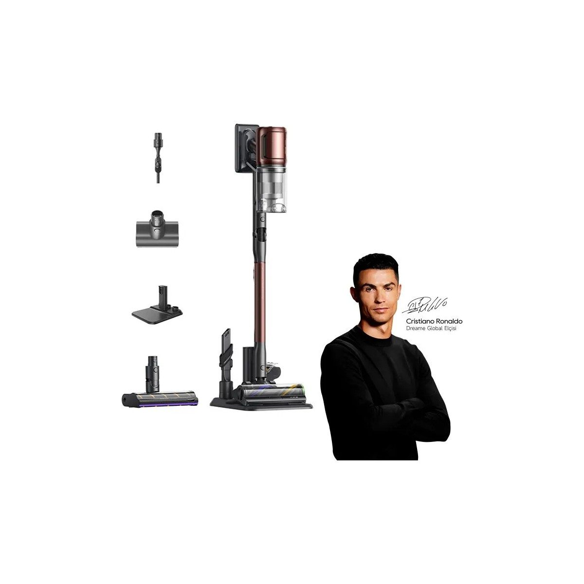 Dreame V30 Kablosuz Dikey Süpürge HEPA Filtreli 0,6 lt Toz Hacmi ile Güçlü Emiş Teknolojisi HBCV0000DSV537