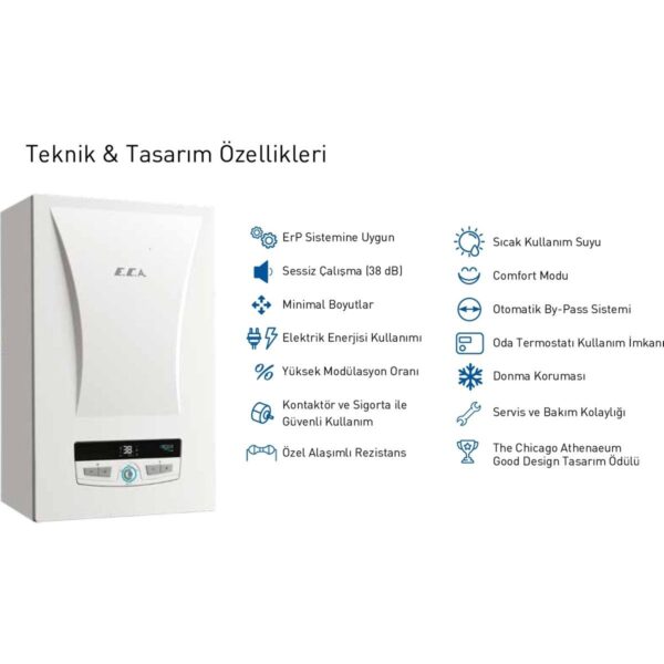E.c.a Arceus 24 Kw – 20.640 Kcal/h Elektrikli Kombi 24MT Tr
